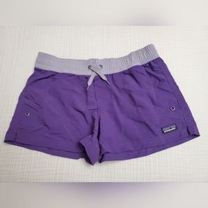 Patagonia Purple Track Shorts Girls Size XL Classic Outdoor Hiking Retro